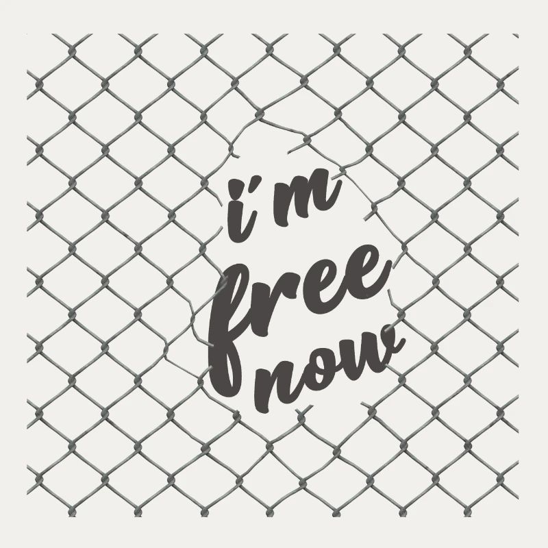 i m free now. ich bin frei.