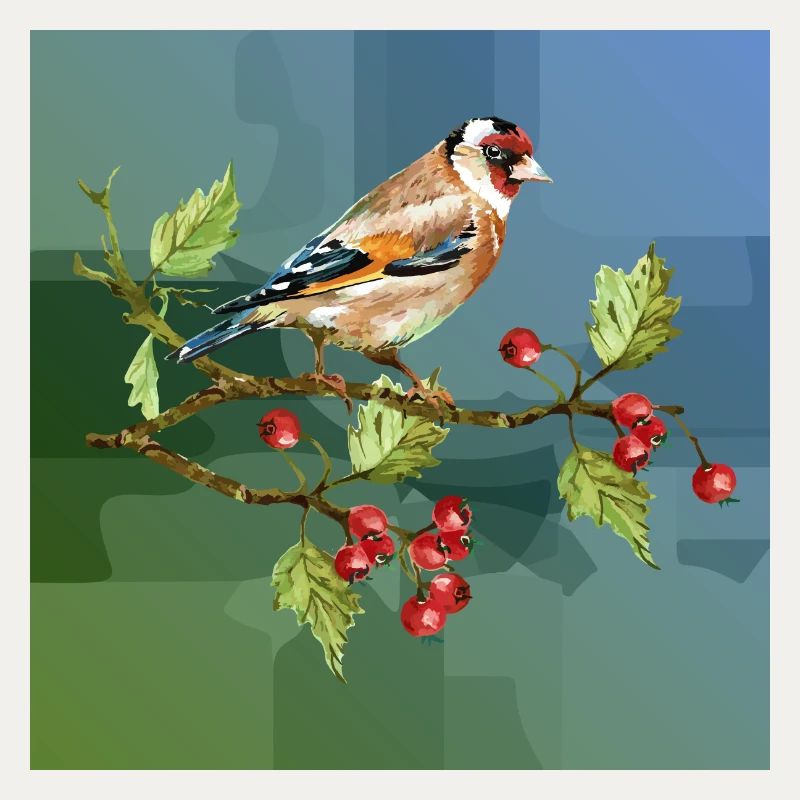 Bunter Vogel