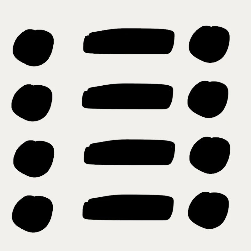 Ligne, points, point, forme, symbole