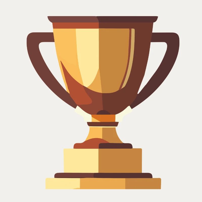 Gewinner Trophäe Gold