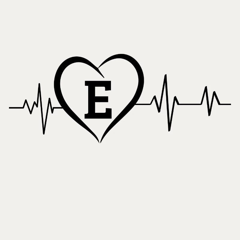 Heartbeat Letter E