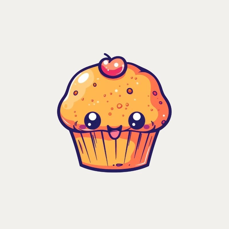 Macaron empilé coloré dans le style dessin animé