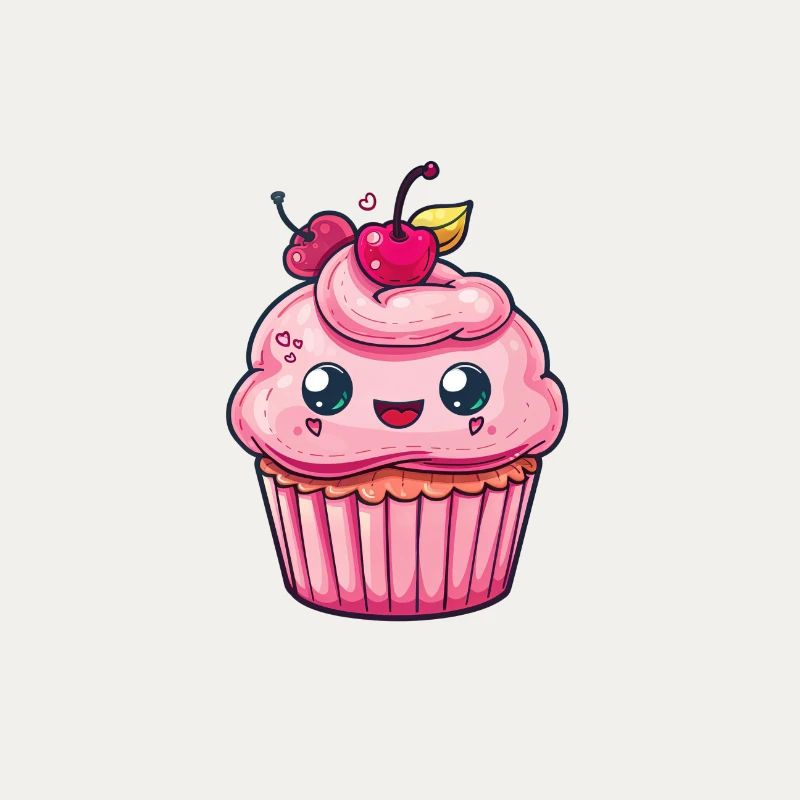 Conception de cupcake mignon