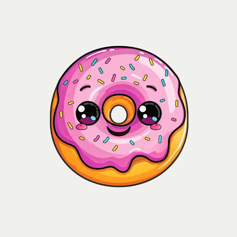 Beignet avec visage