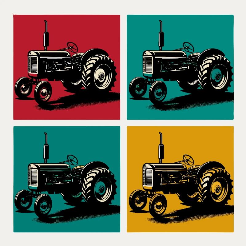 Retro-Oldtimer-Traktor