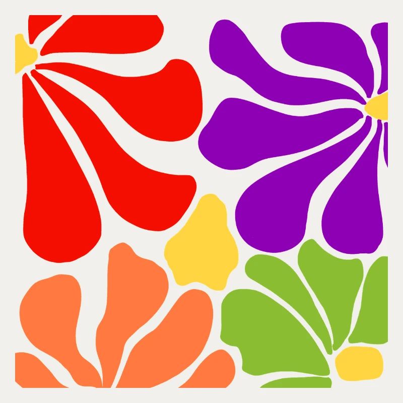 Explosion Florale - Design Coloré et Dynamique
