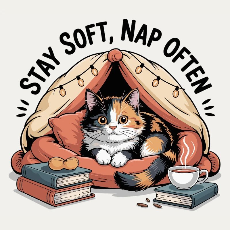 Stay Soft, Nap Often – Cuddly Cat