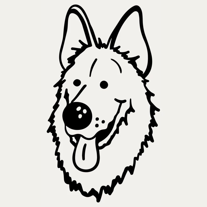 Lustiger Deutscher Schäferhund