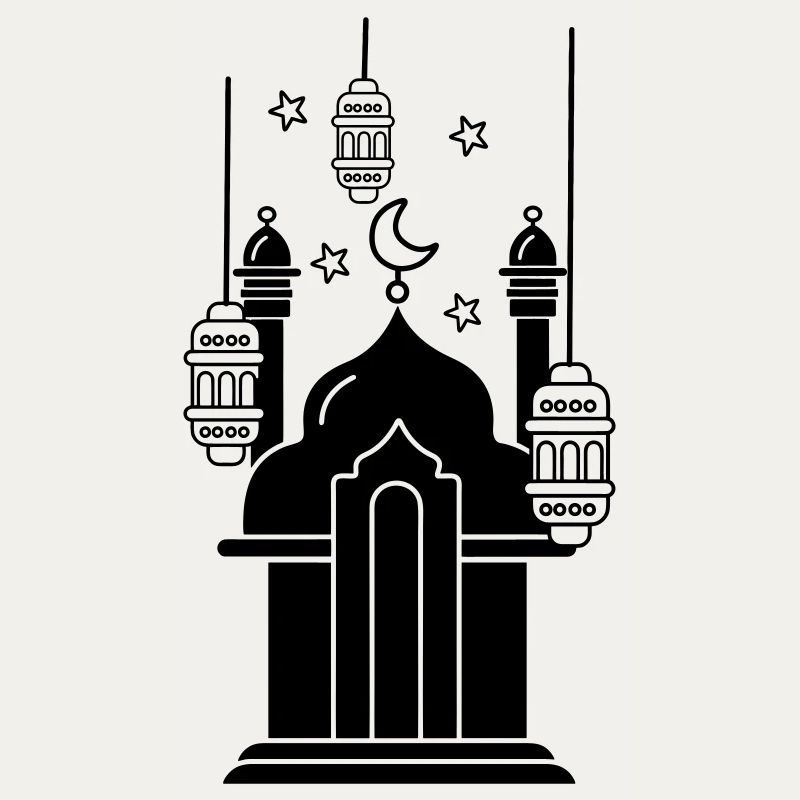 Moschee Lichter und Sterne