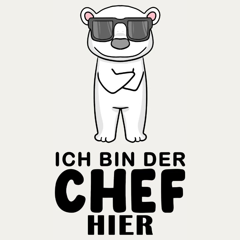 Chef Spruch mit Eisbär Motiv