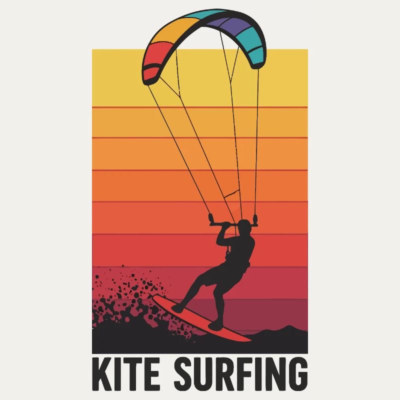 Kitesurfer Sunset Gradient