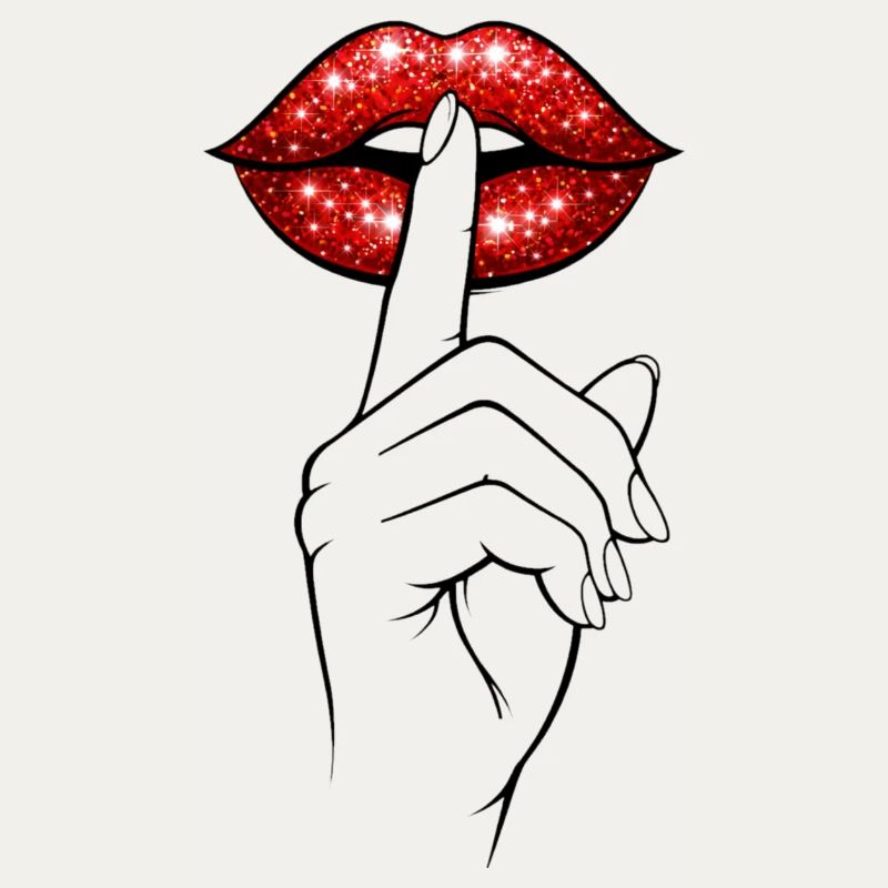 Psst Lips – Mysterious Statement Shirt