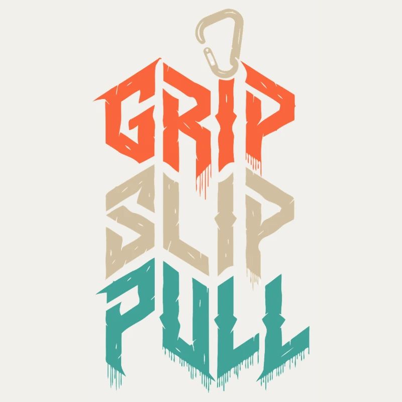 Grip Slip Pull Climbing Grunge