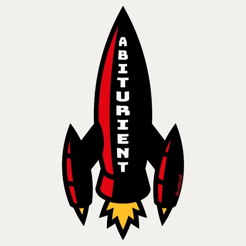 Abiturient Rakete (Schulabschluss Abschluss / 4C)