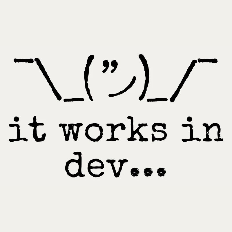 It works in dev...