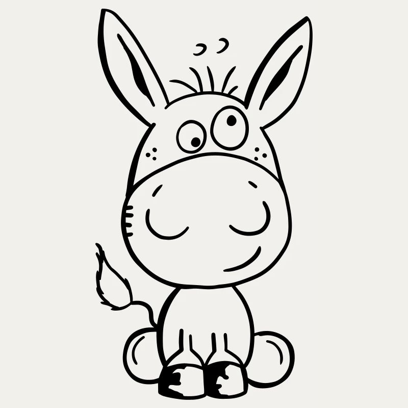 Eselchen Comic Tier - Tiere - Esel
