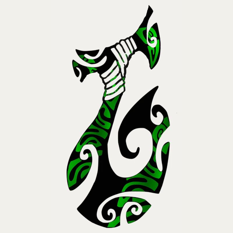 MATAU - Black (polynesian Hook)