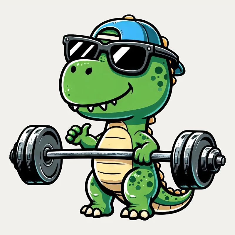 T-Rex Workout: Dinosaur Bench Press for