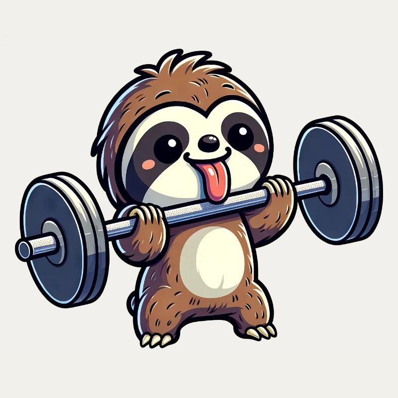 Sloth Strength Training: Dumbbells & Bench Press
