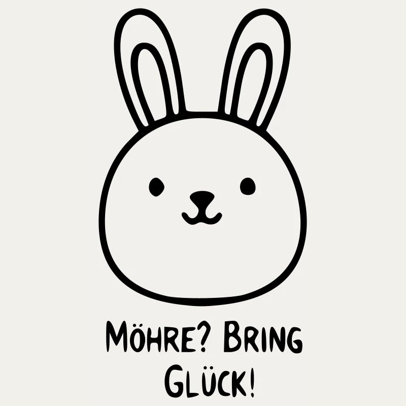 Rabbit Saying | Carrots bring good luck!