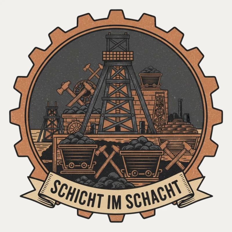 Shift in the Mine Badge Shaft