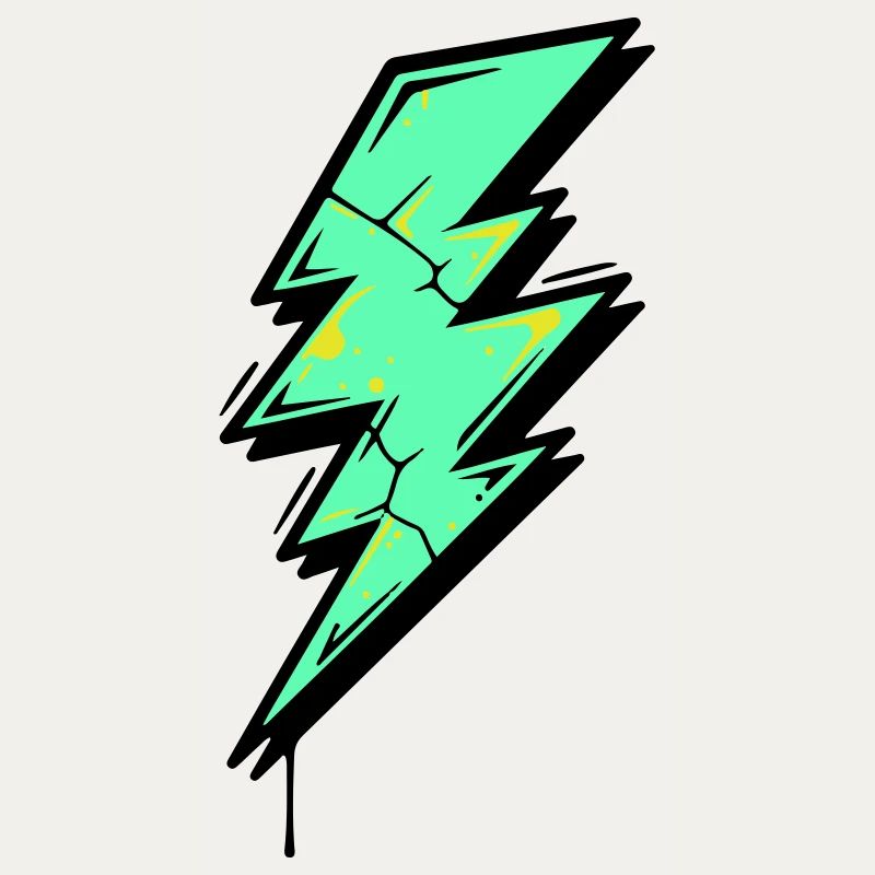 Style Éclair Éclair Abstrait