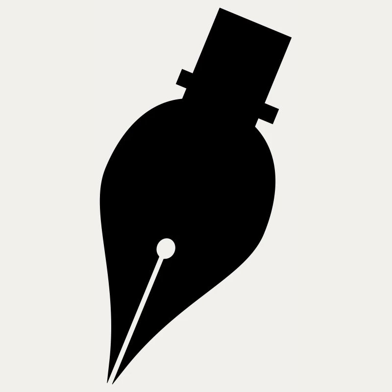 Logo de stylo d’écriture ou de stylo à encre pour écrivain