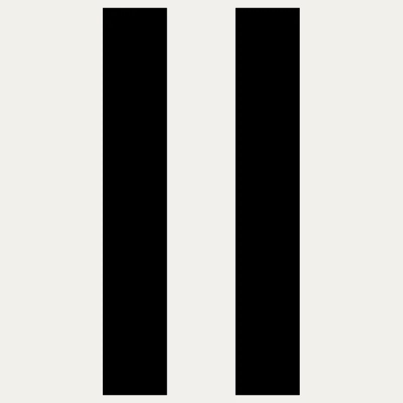 Panneau pause – design minimaliste moderne