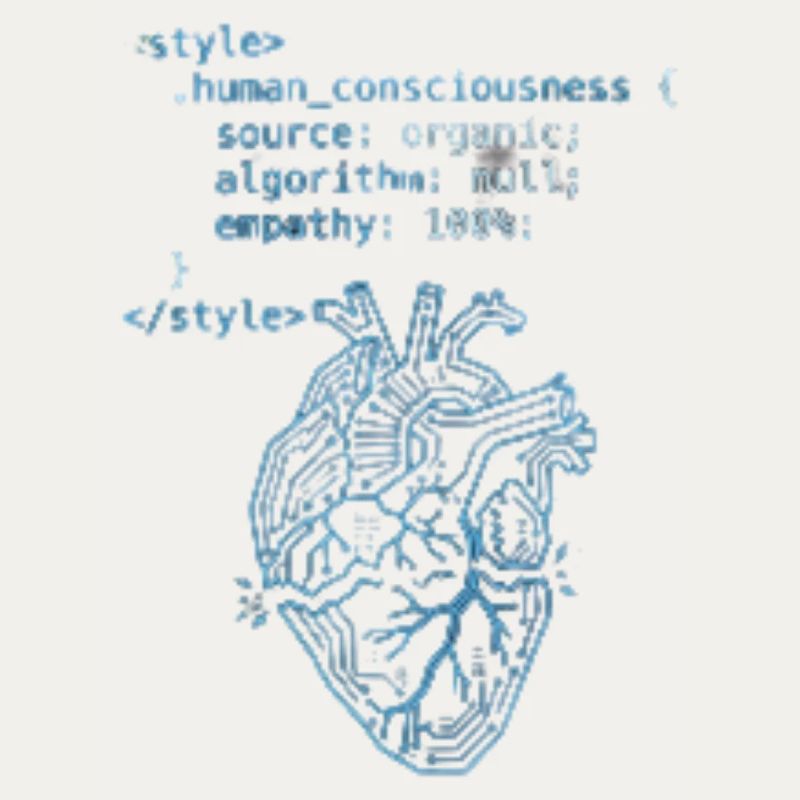 Programmer Heart CSS Code - Tech & Empathy Art