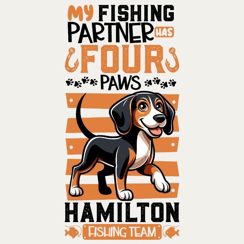 Pêche et chien de chasse à l’odeur hanovrienne
