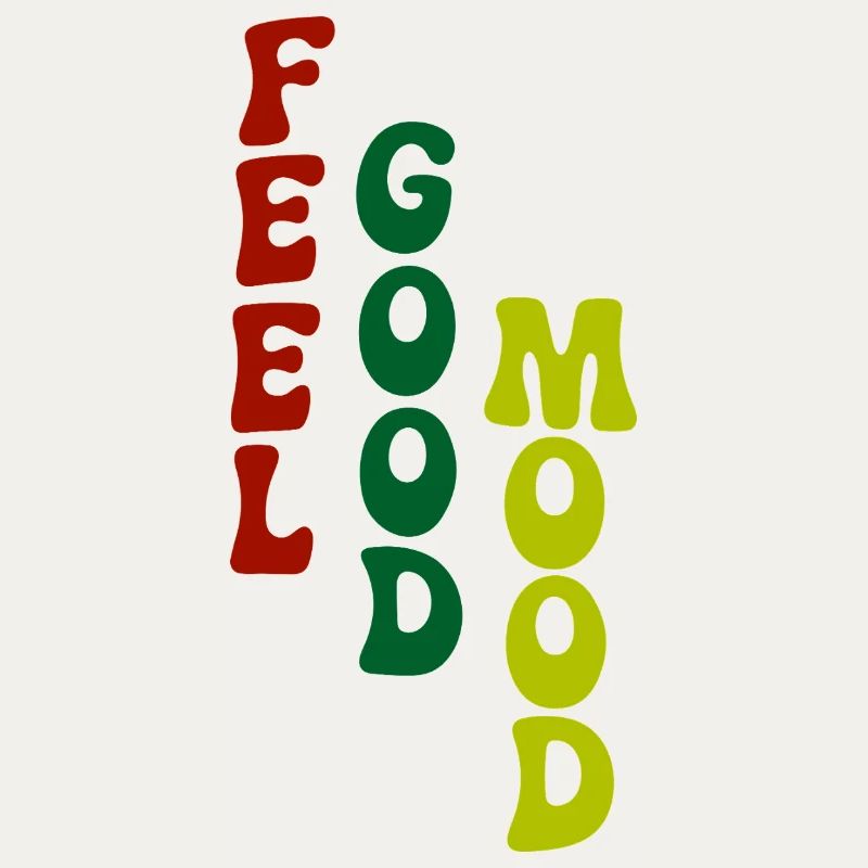 Feel Good Mood Vertical Typography