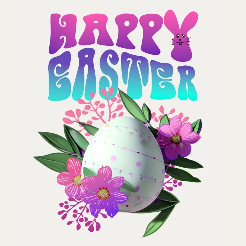 Joyeux Easter Easter Egg Floral