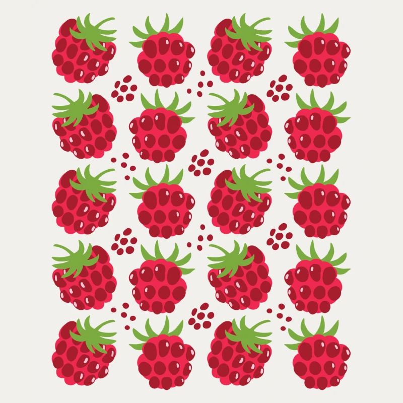 Raspberry Berries Fruit Pattern