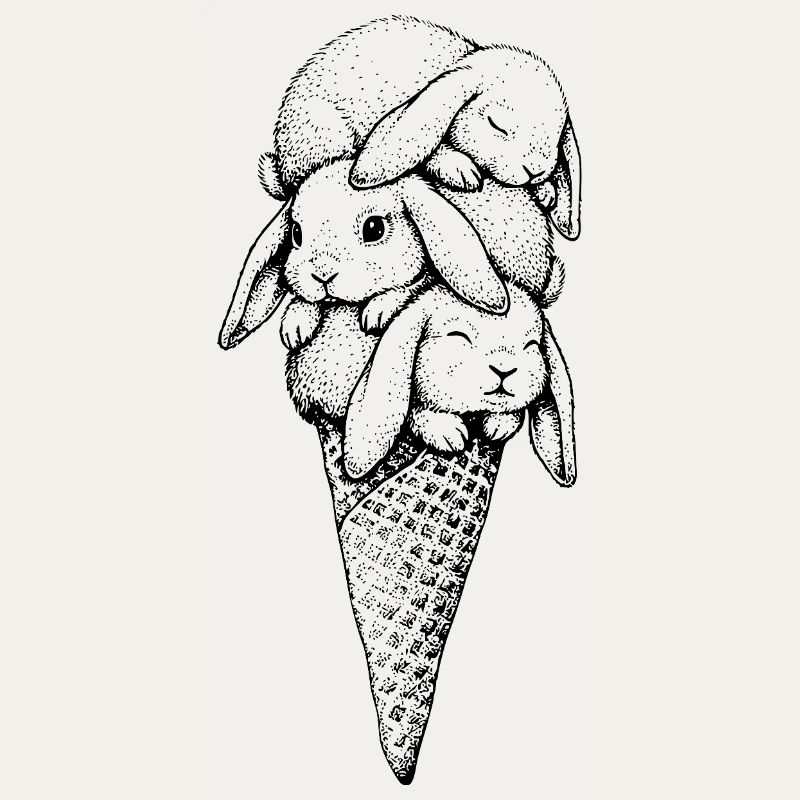 Häschen Eiscreme