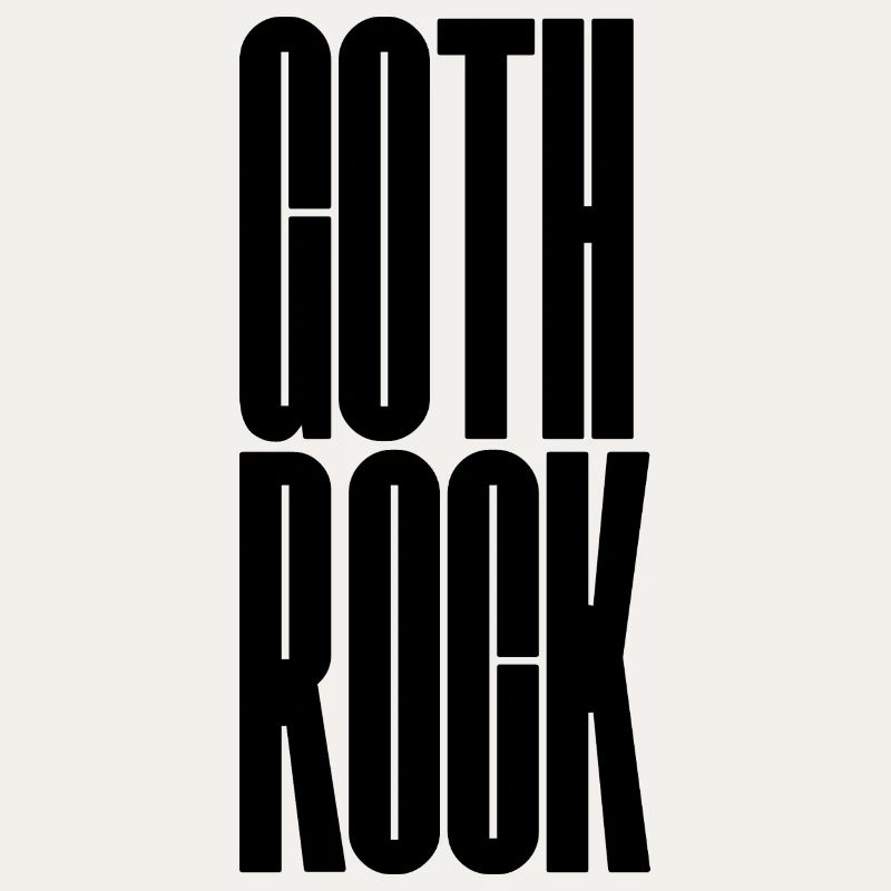 Goth Rock design de logo typographique audacieuse