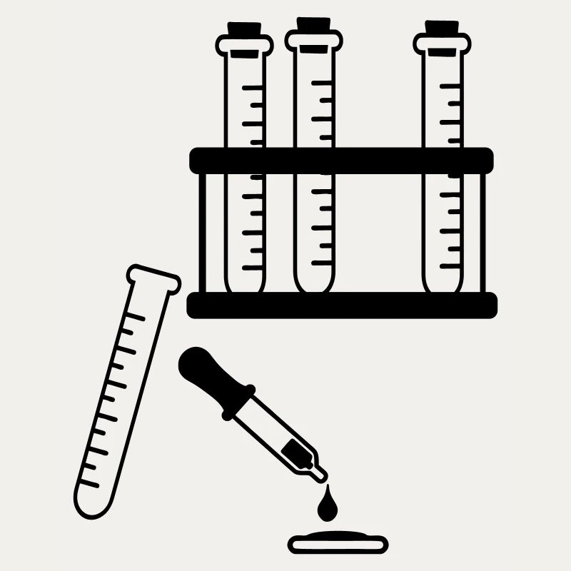 Tubes à essai et pipette