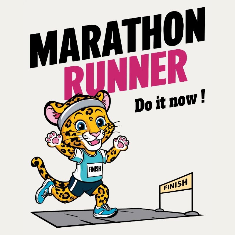 Leopard Marathon Läufer