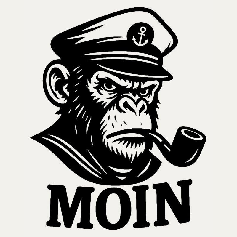 Captain Monkey with Whistle MOIN Design