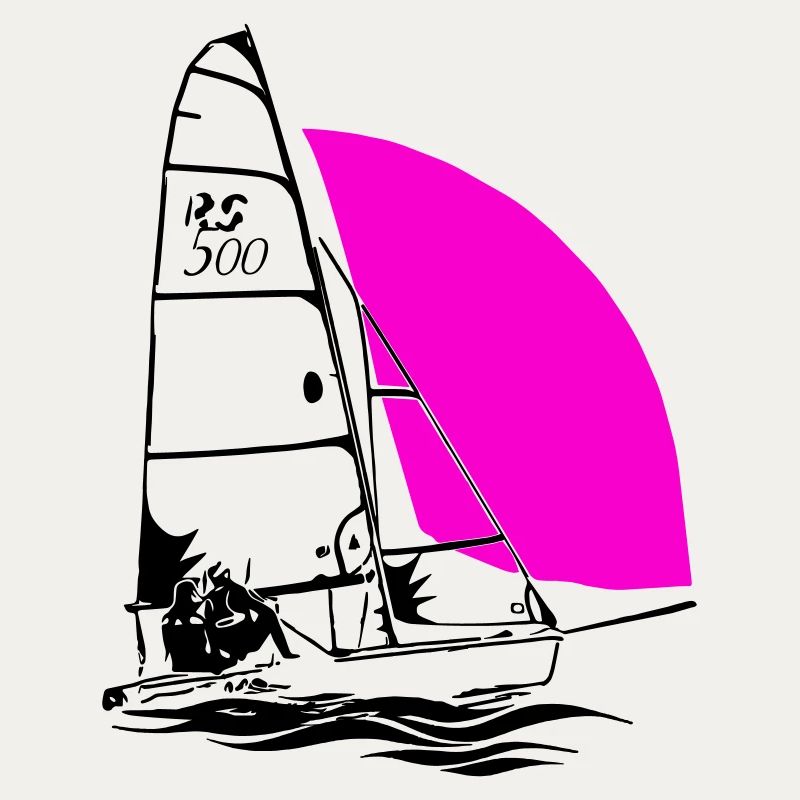 RS 500 Sailing dinghy regatta sailing sailing coloured