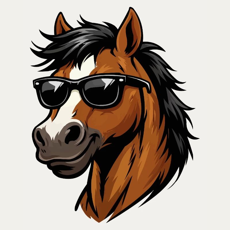 Swag vectoriel Stud avec lunettes de soleil