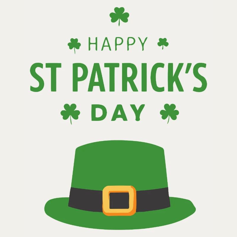 Chapeau vert Saint Patrick