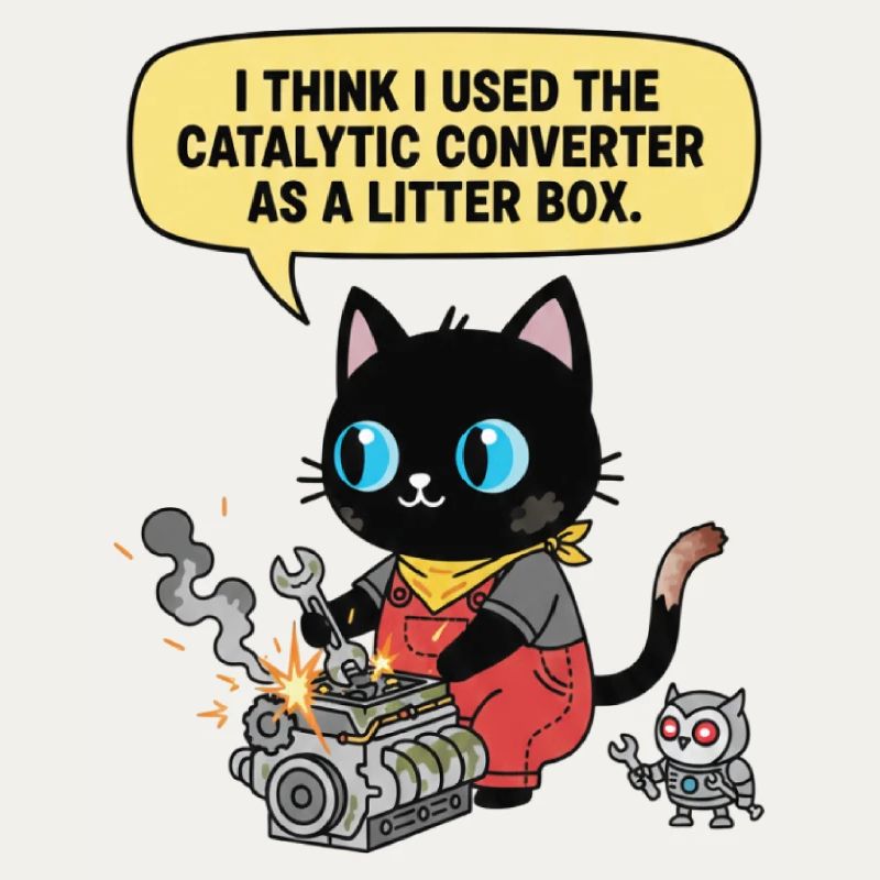 Master Paw at work. The catalysator specialist