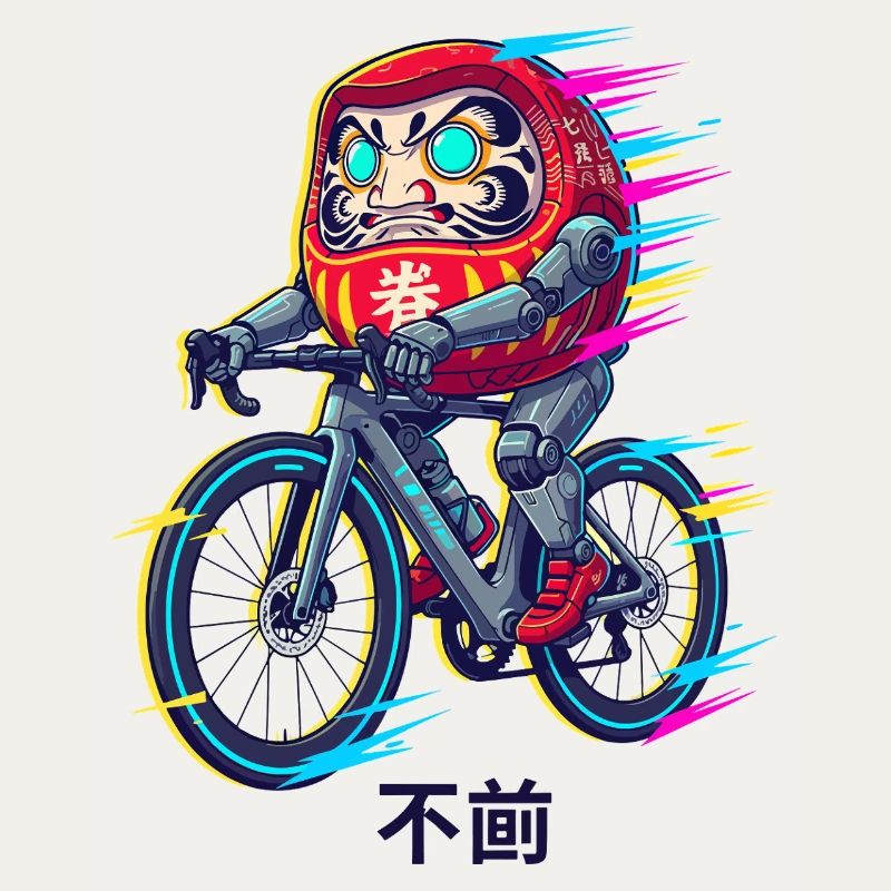 Daruma Cyclist Neon Sprint