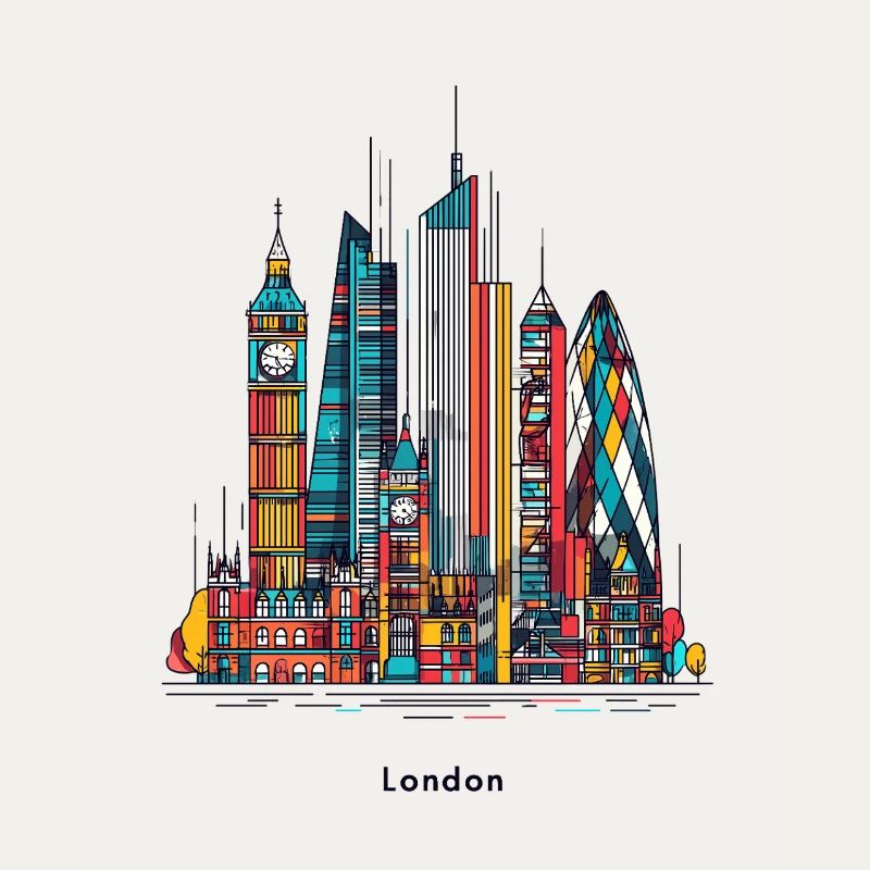 London's colourful skyline