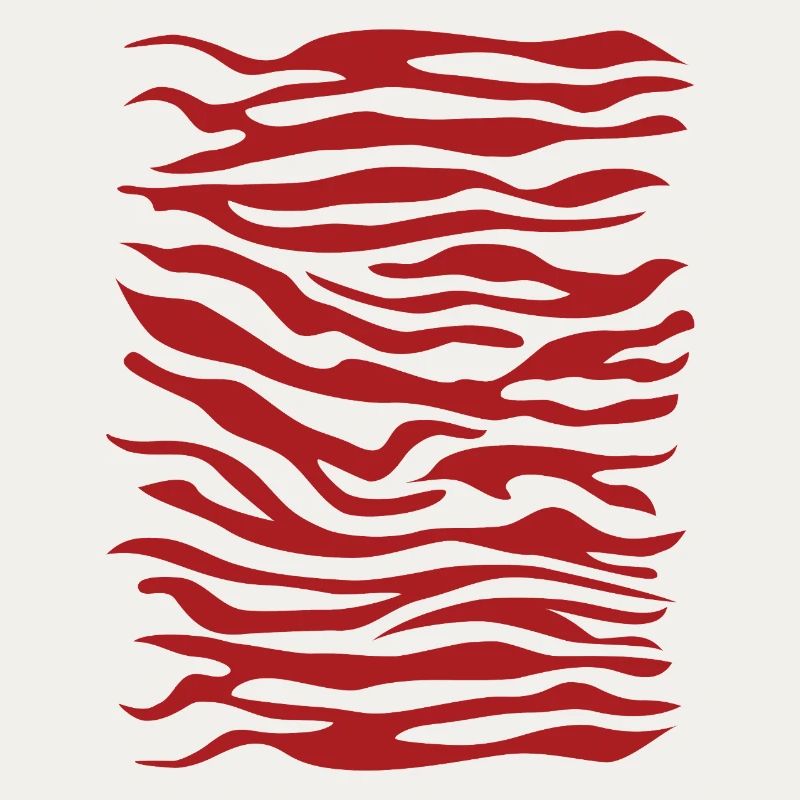 Zebra Pattern Red