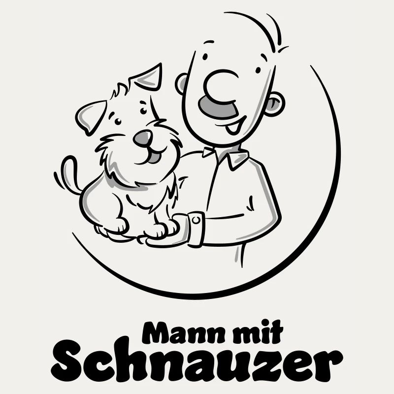 Mann mit Schnauzer (Oberlippenbart)