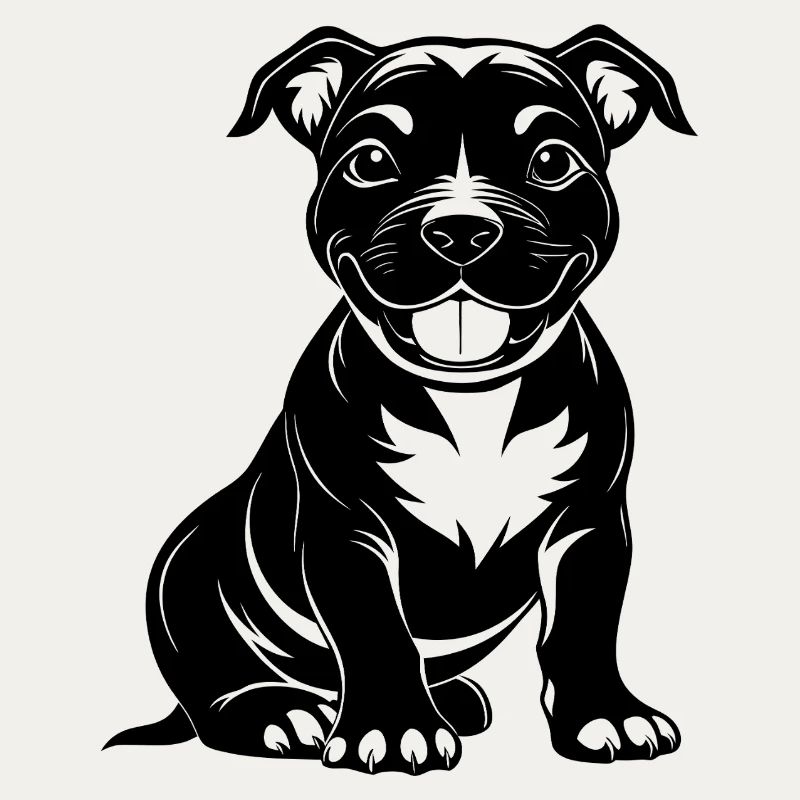 Doux Pitbul Heureux