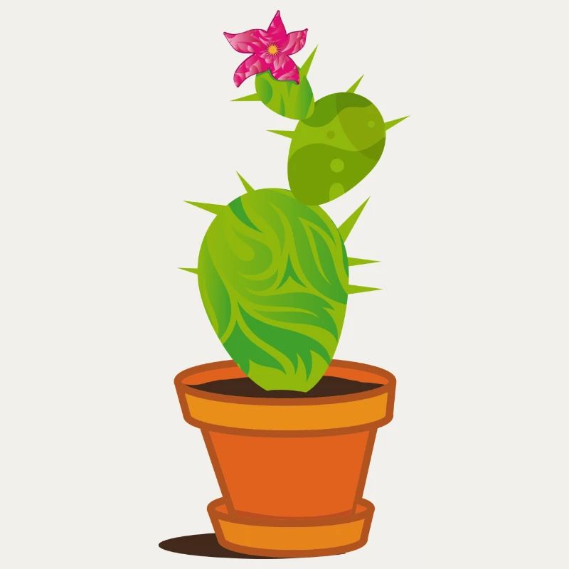 Un cactus avec une fleur