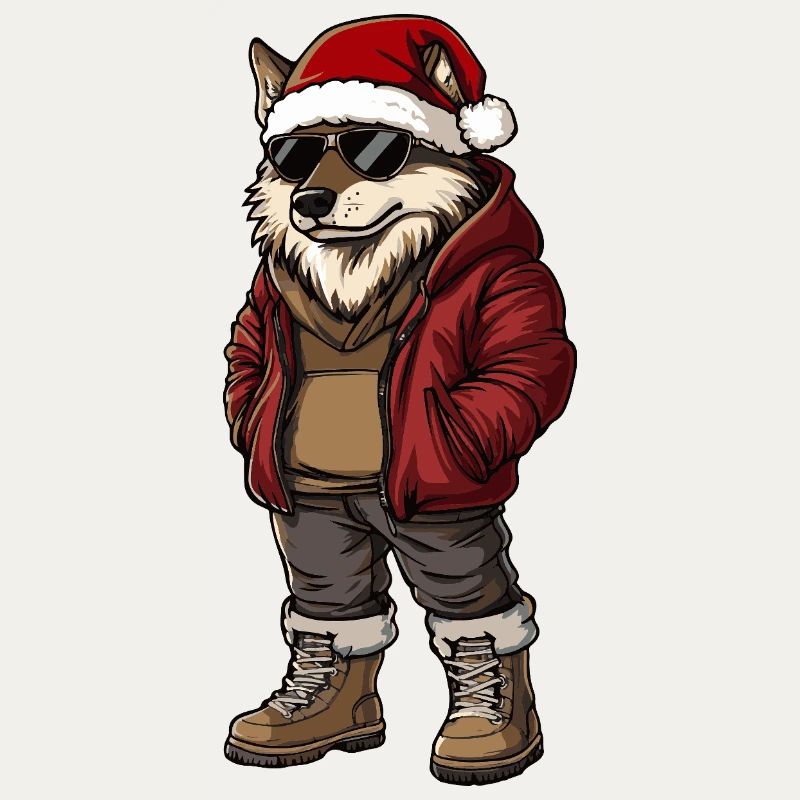 Wolf Christmas Winter