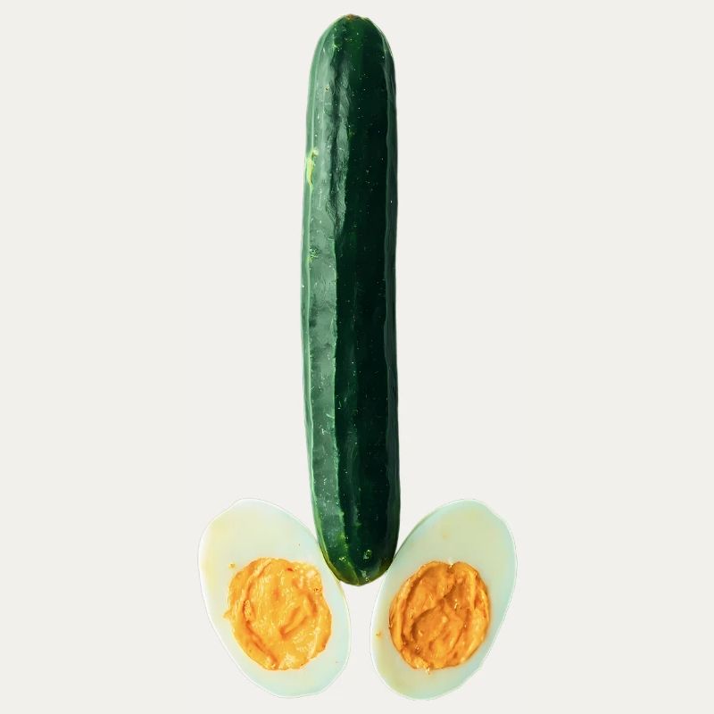 Concombre avec œuf